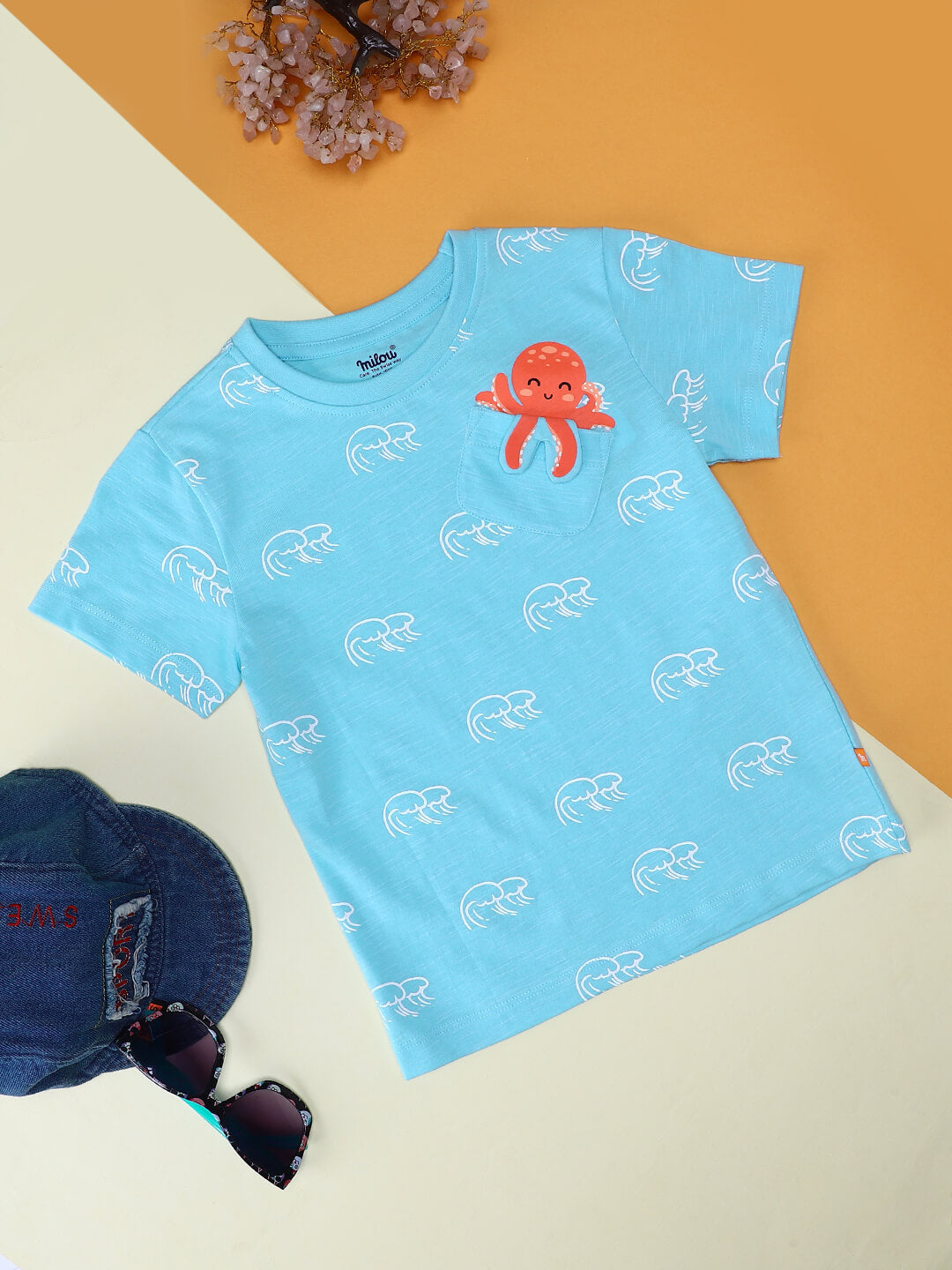 Milou Boys Short Sleeve Printed T-Shirt