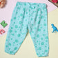 Milou Girls Printed Pull-Up Jogger Pants Mint Floral Print