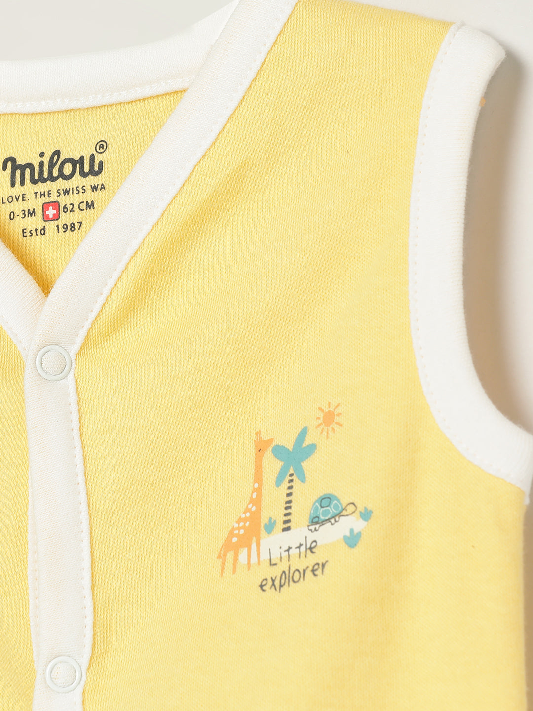 Milou Infant Unisex Printed Jabla Set of 3
