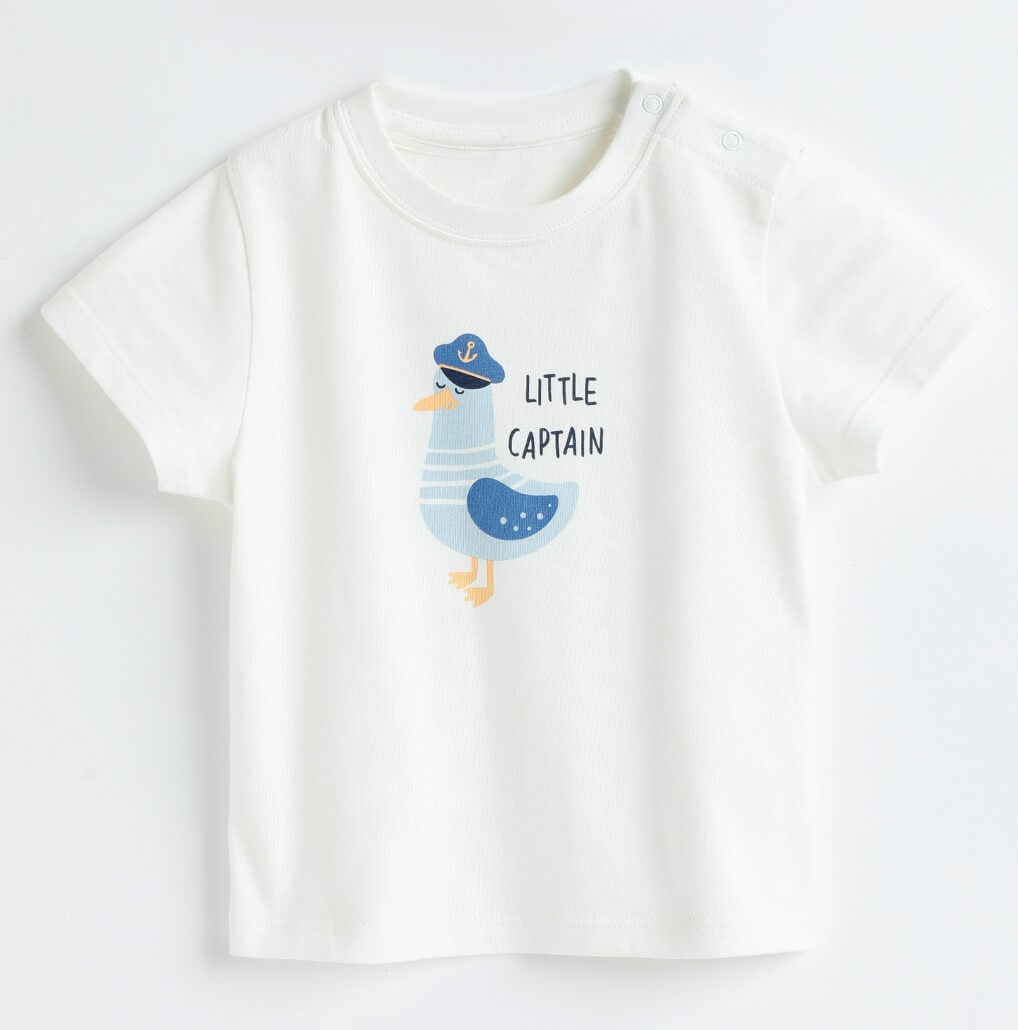 Milou Baby Boys Short Sleeve Graphic T-Shirt