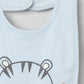 Milou Infant Unisex Short Sleeve Romper with Matching Bib Set