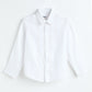 Milou Kids Boys Cotton Full Sleeve Bio-Washed Shirt White