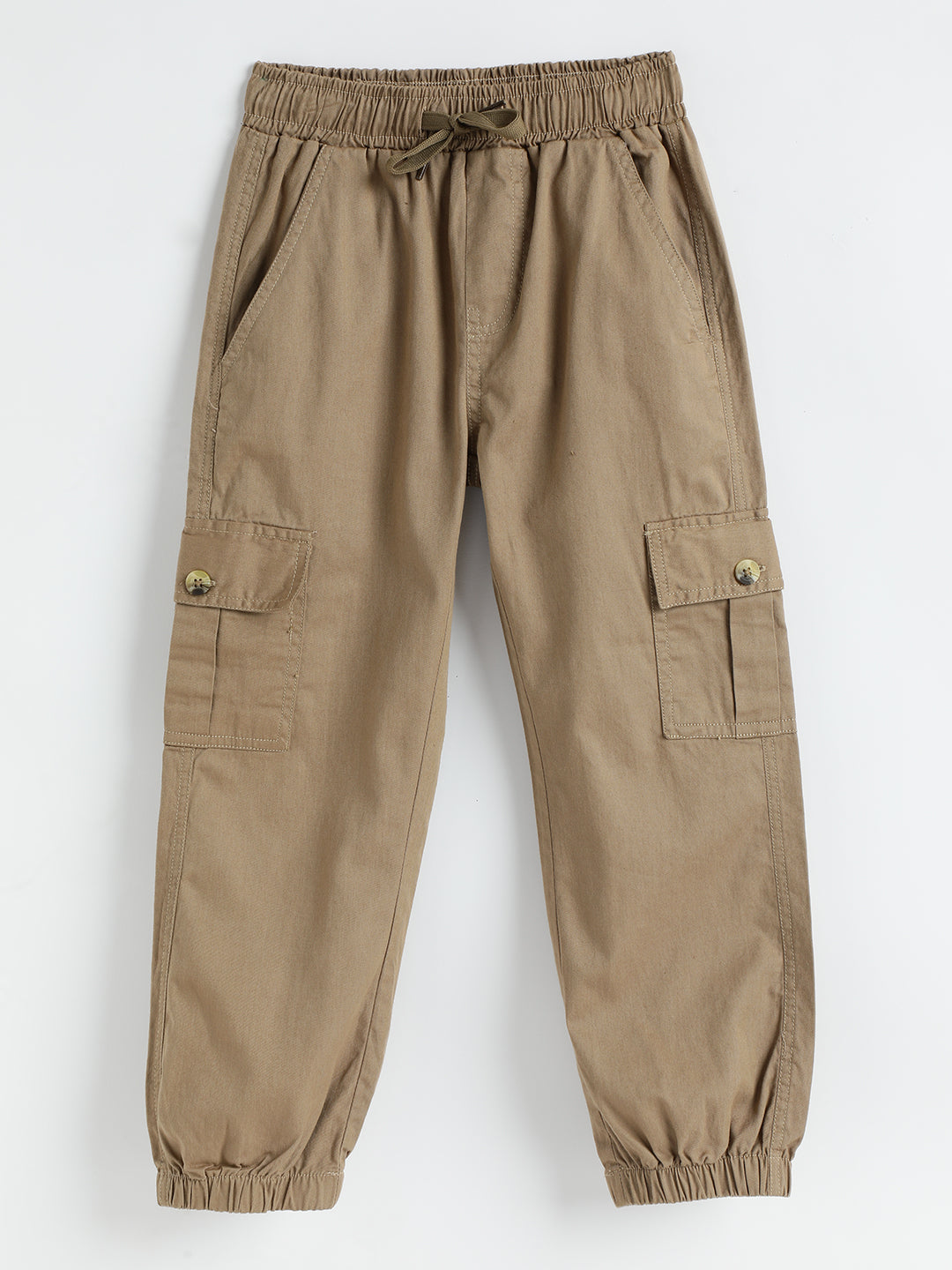 Milou Kids Cotton Solid woven Pants for Boys TBNCTRS059-TN