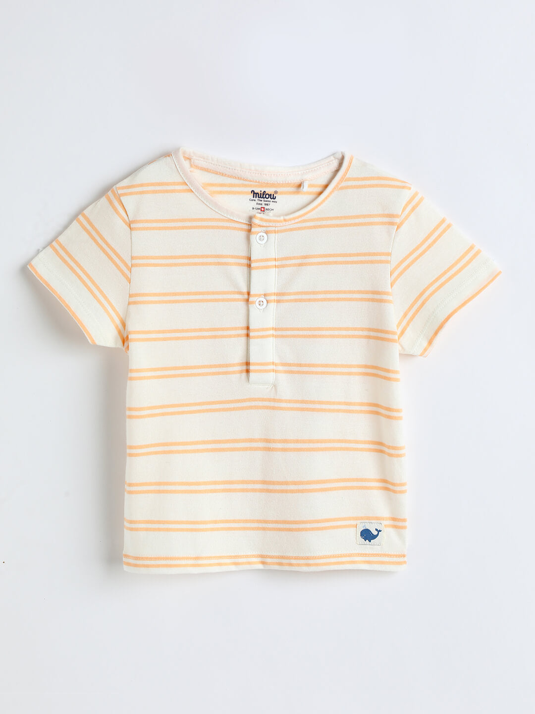 Milou Baby Boys Short Sleeve Striped T-Shirt
