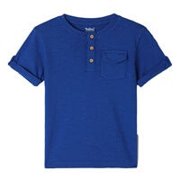 Milou Boys Short Sleeve Henley Solid T-Shirt