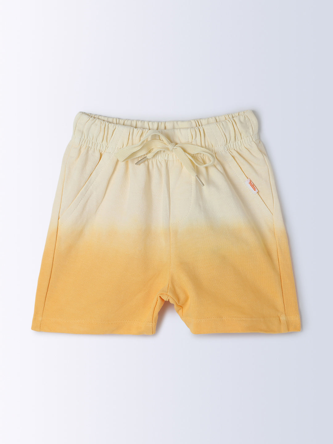 Milou Kids Cotton Ombre Knee Length Bio Washed Shorts for Boys TBNCSH045