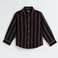Milou Kids Cotton Full Sleeves Striped Bio-washed Shirt For Boys