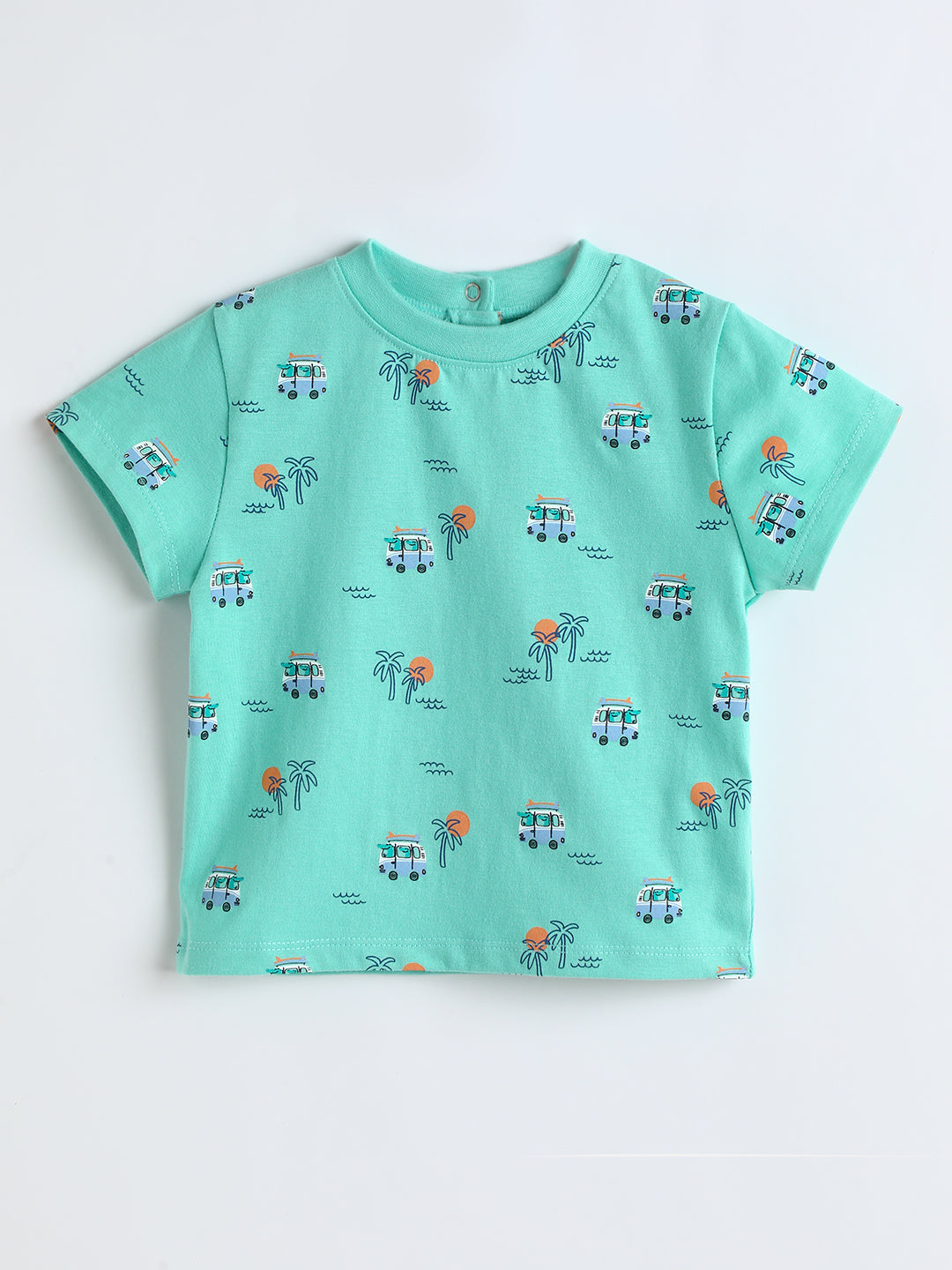 Milou Cotton Half Sleeves Bio Washed Printed T-Shirt -MGBBB001-OCWAOP