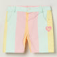 Milou Girls Pastel Stripe Cotton Shorts Pastel Stripe