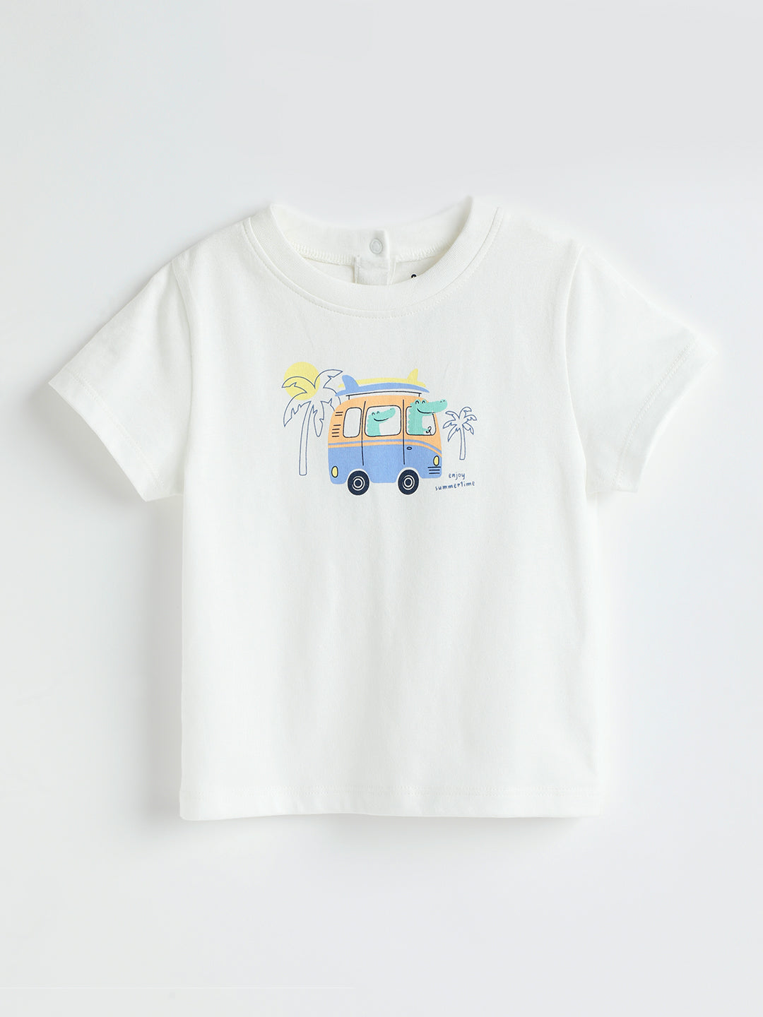 Milou Cotton Half Sleeves Bio Washed Printed T-Shirt -MGBBB001-WA