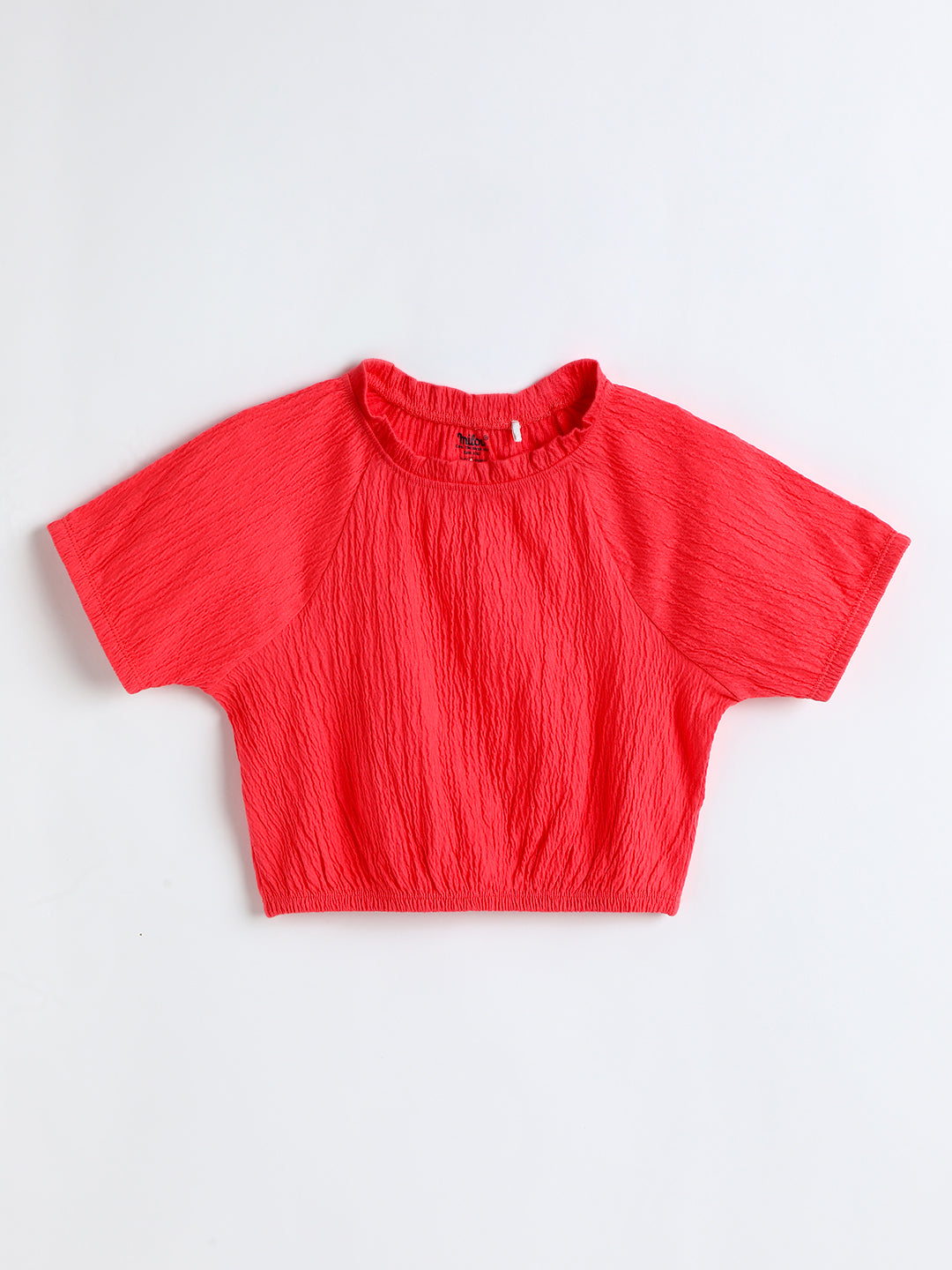 Milou Kids Cotton Bio Washed Printed Top for Girls -TGTP055-CRL