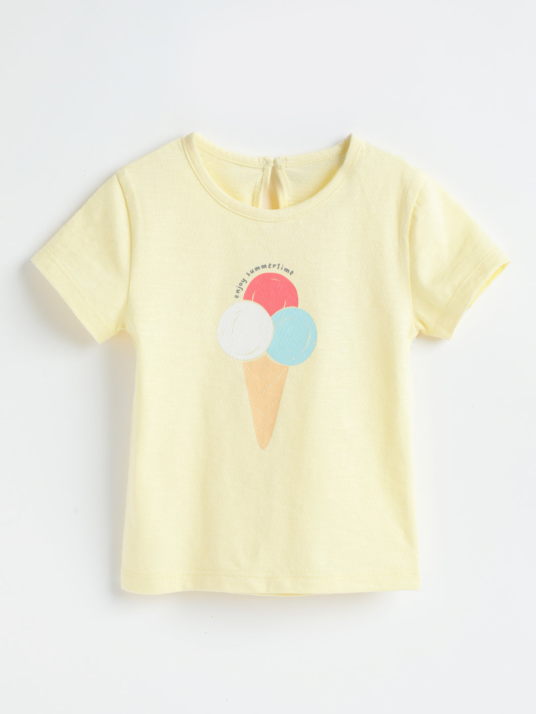 Milou Kids Cotton Bio Washed Printed Top for Girls -MGBBG008-MLYL