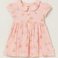 Milou Girls Pink Cotton Dress