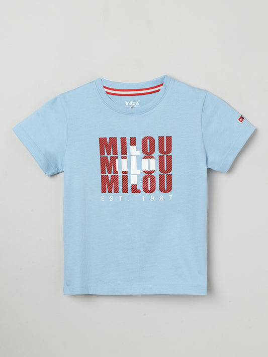 Half Sleeve Bio-Washed Printed T-Shirt