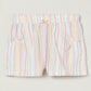 Girls Pastel Stripe Cotton Shorts | Toddler Summer Shorts | Milou Kids