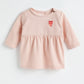Milou Girls Cotton Printed Dress Blush Pink