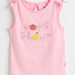 Milou Baby Girls Sleeveless Top Pink Graphic Print