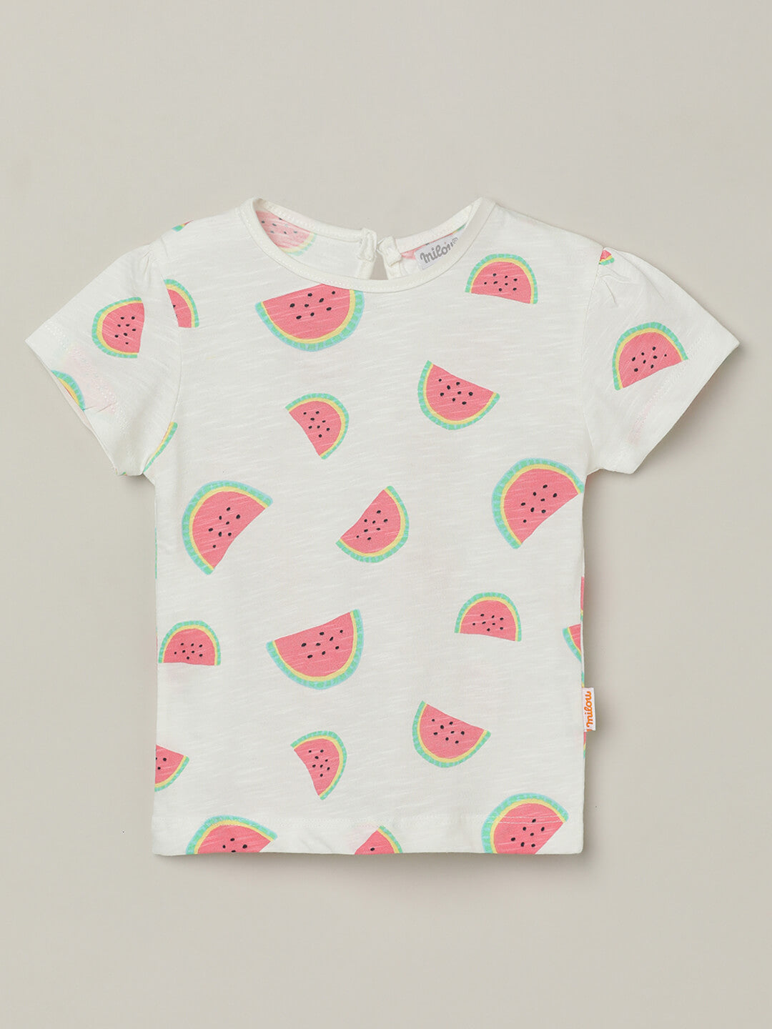 Milou Baby Girl  Watermelon All-Over Print  Short Sleeve T-Shirt