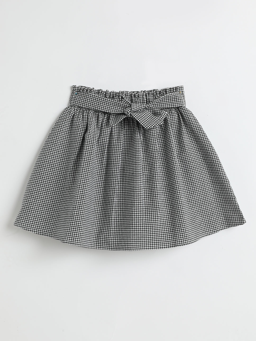 Milou Kids Cotton Bio Washed Printed Skirt for Girls -TGSKT025-BKWH