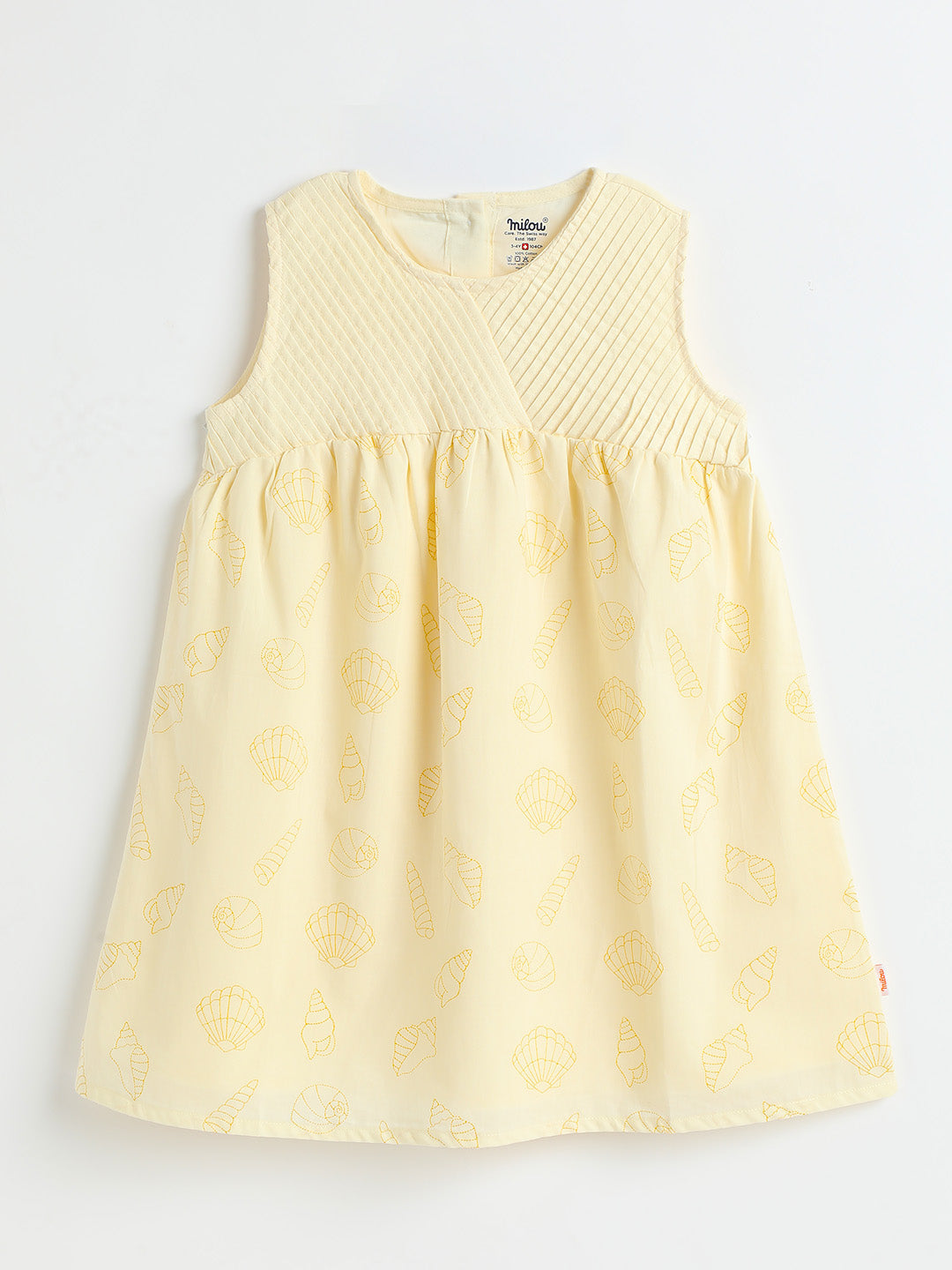 Milou Cotton Solid Dress -TGNCDRS002-PSTYL
