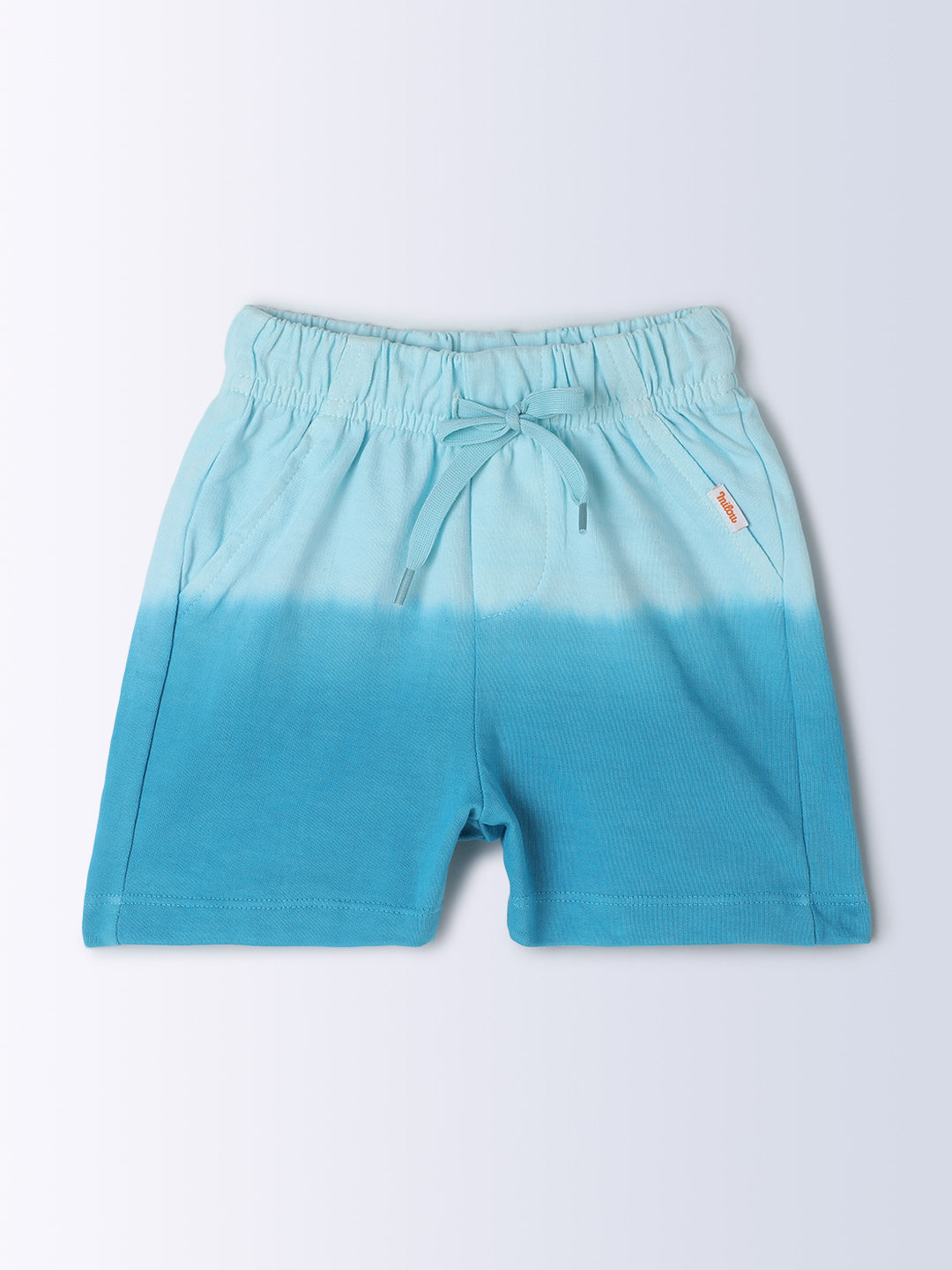 Milou Kids Cotton Ombre Knee Length Bio Washed Shorts for Boys TBNCSH045