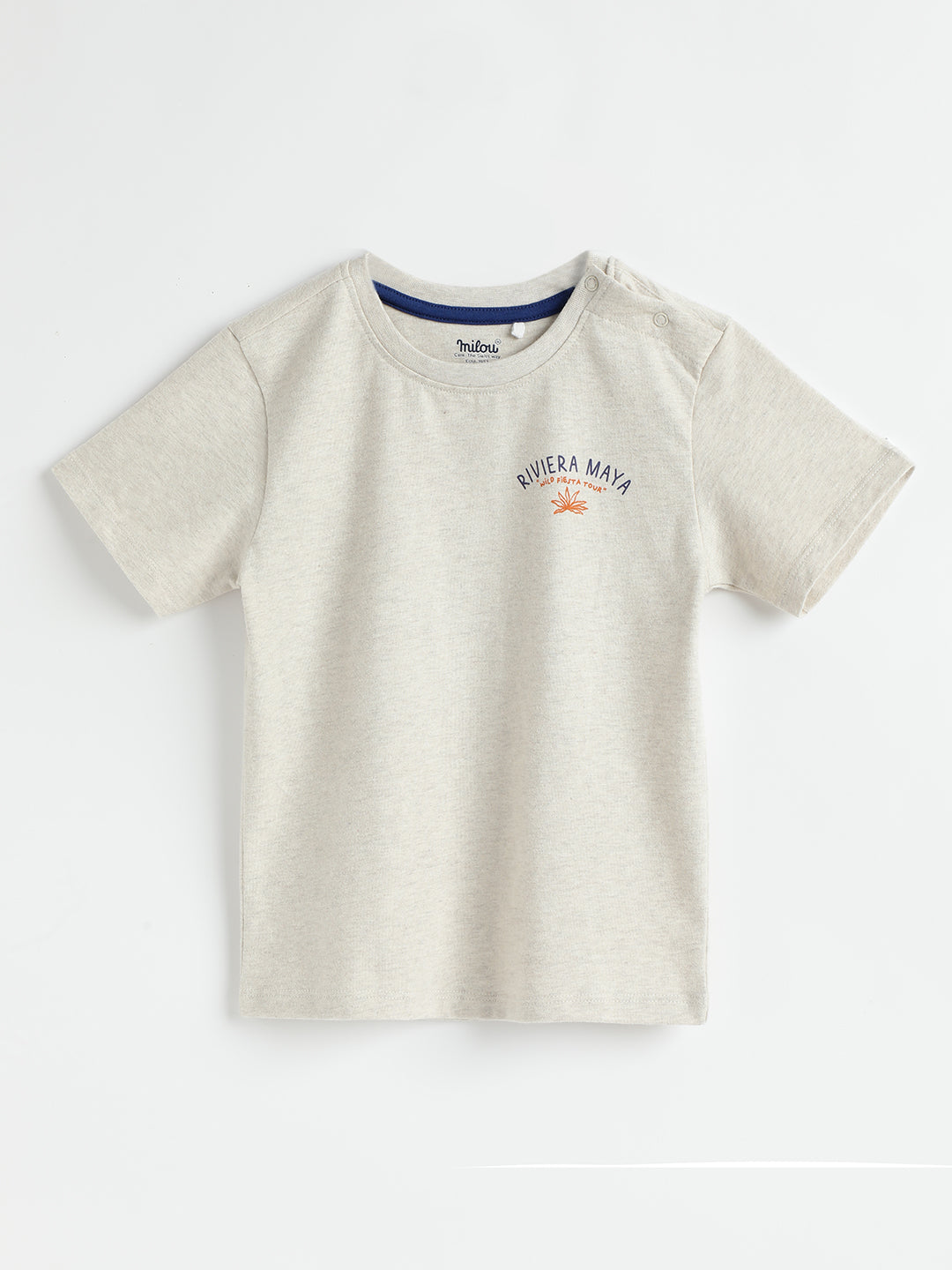 Milou Cotton Half Sleeves Bio Washed Printed T-Shirt -NPSBB001-OTME