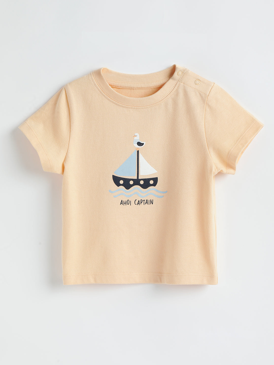 Milou Cotton Half Sleeves Bio Washed Printed T-Shirt -MGBBB003-ALCR