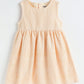 Baby Girls Peach Cotton Dress | Milou Kids