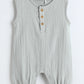 Milou Infant Girls Cotton Romper Grey