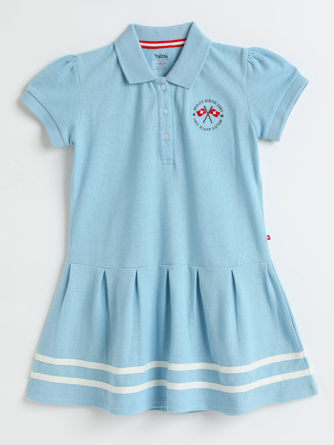 Milou Cotton Printed Dress -SUGDRS013-BL