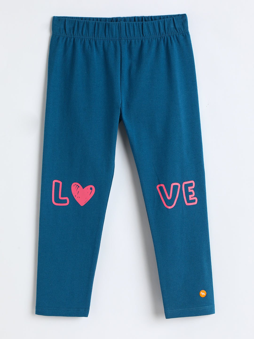 Milou Kids Cotton Bio Washed Printed Leggings for Girls -NPSBG015-LCSW