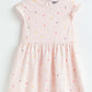 Milou Baby Girls Cotton Printed Dress Pink Print
