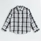 Milou Boys Full Sleeve Checked Bio-Washed Shirt Black Check