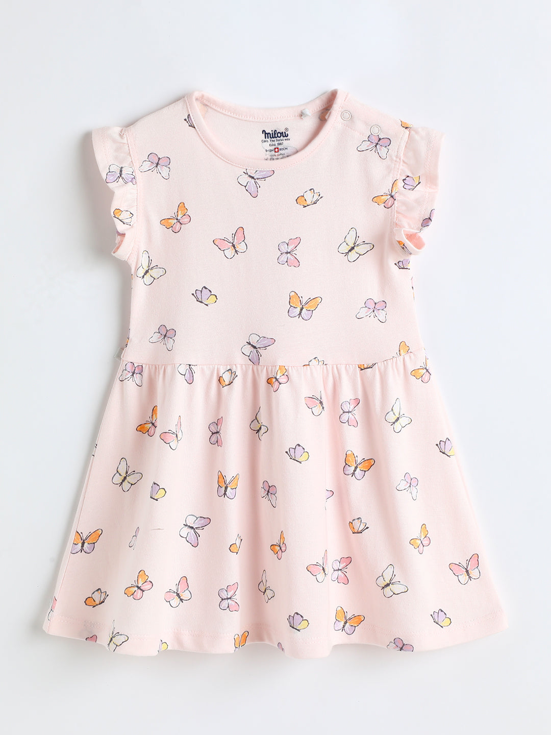 Milou Cotton Printed Dress -MGBBB013-FEBLM
