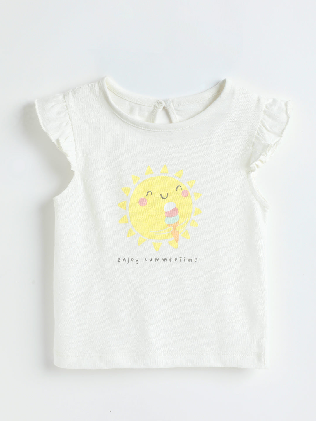 Milou Kids Cotton Bio Washed Printed Top for Girls -MGBBG006-WA