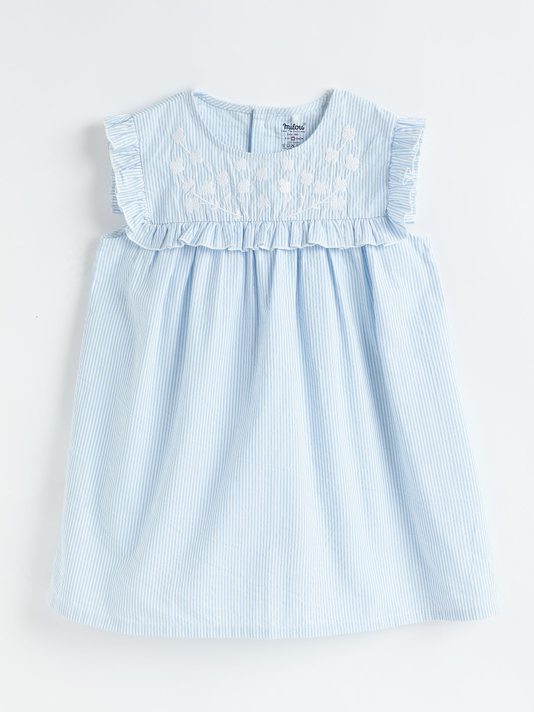 Milou Cotton Printed Dress -TGDRS001-BL