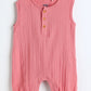 Milou Infant Unisex Cotton Romper Pink