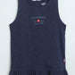 Milou Toddler Girls Midnight Navy Blue Cotton Skirt