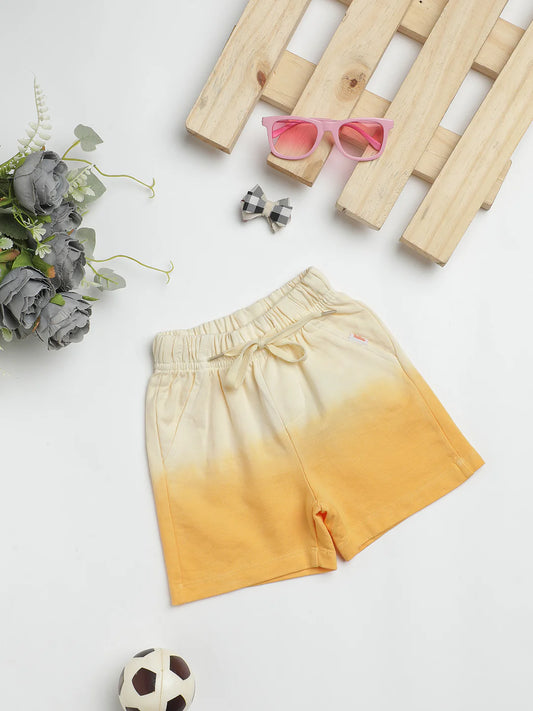 Milou Boys Ombre Bio-Washed Shorts Yellow