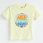 Cotton Half Sleeve Bio-Washed Printed T-Shirt