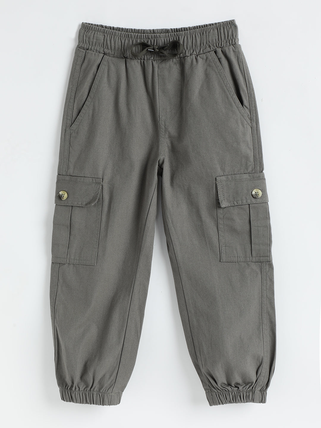 Milou Kids Cotton Solid Woven Pants for Boys TBNCTRS059-DSTN