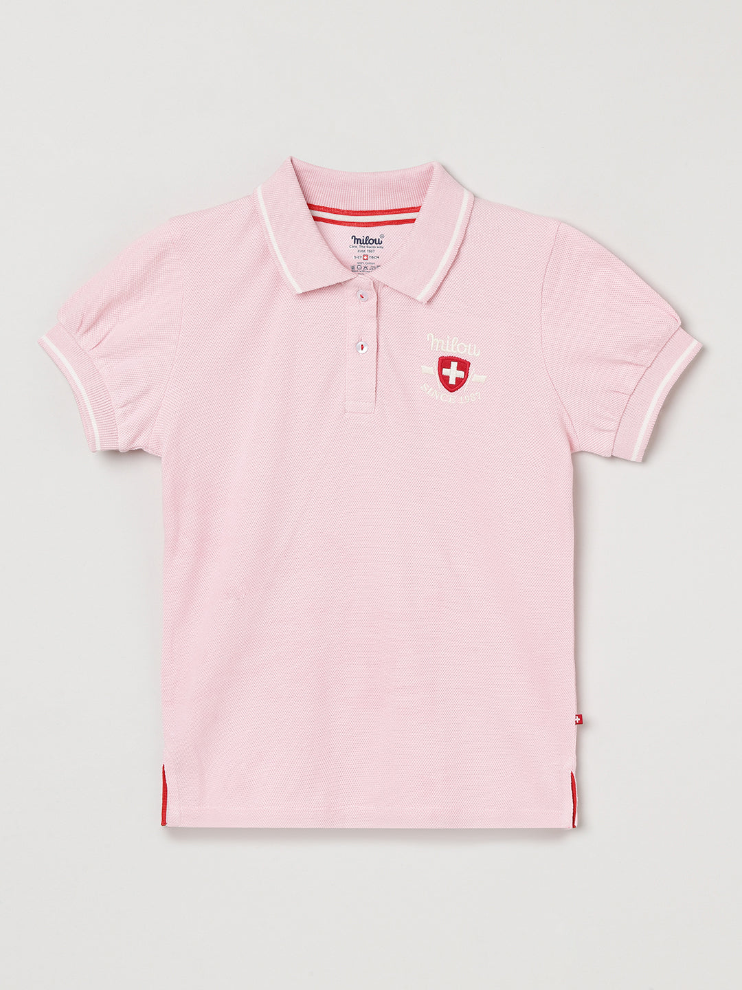 Milou Girls Polo T-Shirt Pink