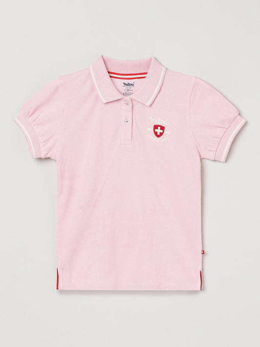 Milou Girls Polo T-Shirt Pink