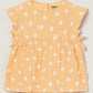 Milou Baby Girls Orange Printed Cotton Dress