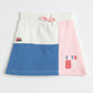 Milou Kids Girls Cotton Bio-Washed Printed Skirt White