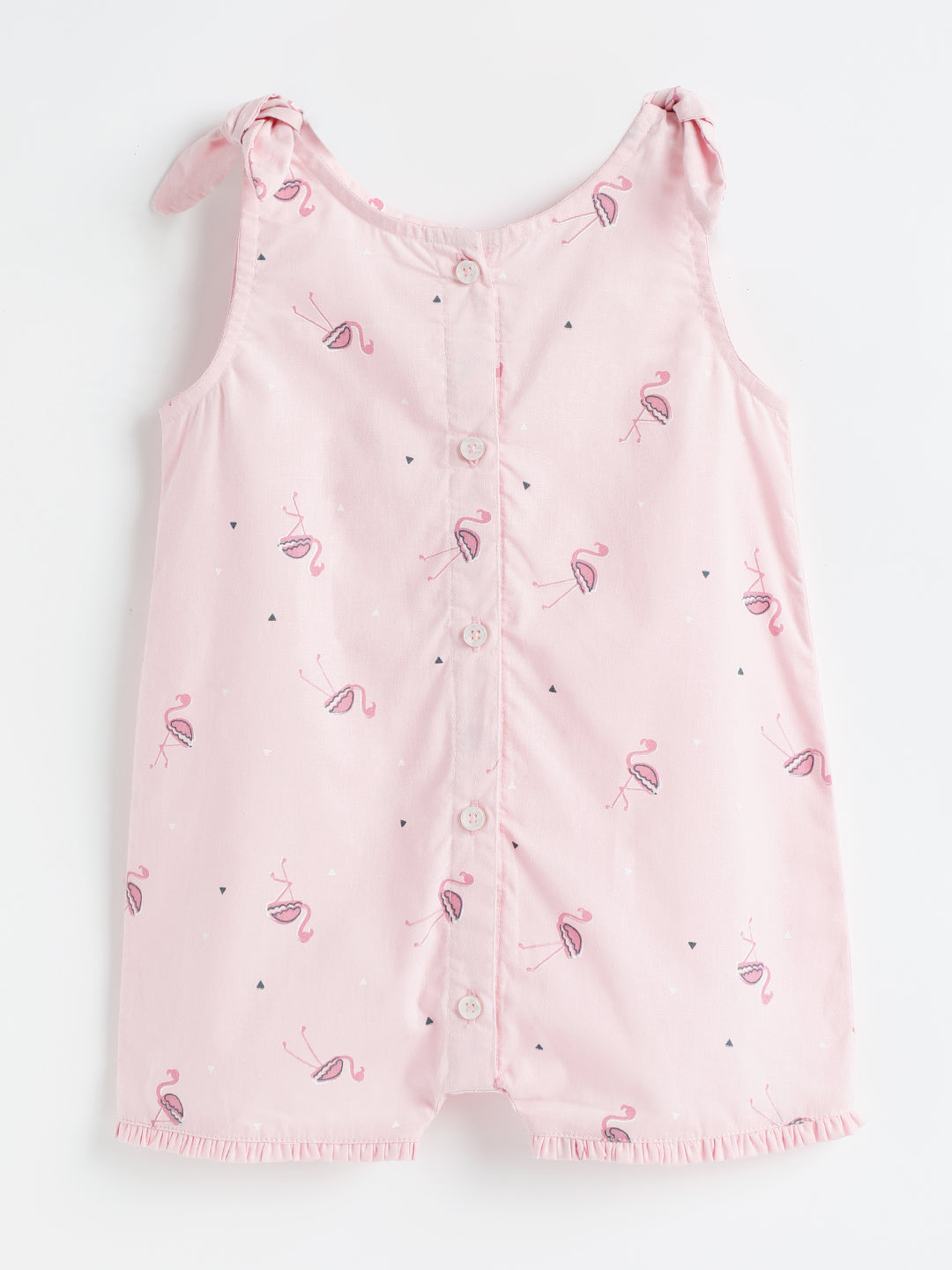 Milou Kids Cotton Bio Washed Printed Romper for Girls - BGRMP041-AOPPK