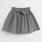 Milou Girls Black & White Cotton Skirt