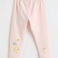 Milou Girls Pink Cotton Leggings
