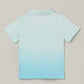 Milou Boys Half Sleeve Polo Neck T-Shirt Ombre Blue