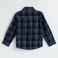 Milou Boys Full Sleeve Checked Bio-Washed Shirt Blue Check